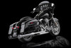 RCX Exhaust 4.5" Slip-on Mufflers, Chrome with Gatlin Chrome Tips.