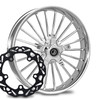 Illusion Chrome with Black Ti Chop Cut Performance Rotors
