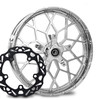 Phenom Chrome with Black Ti Chop Cut Performance Brake Rotors
