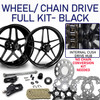 Laguna Black- Wheels and Chain Drive kit- Full Bagger Package