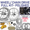 Laguna Polished- Wheels and Chain Drive kit- Full Bagger Package