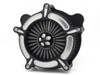2024-2026 Harley Touring Black Machined Edge Round Air Cleaner Kit