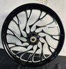 21x2.15 Alien Eclipse Wheel – Black with Machined Accents | Fits Harley Low Rider, Street Bob, Dyna, Sportster & More