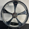 21x3.5 Clutch Chrome Front Wheel | Fits Harley Road Glide, Street Glide, Road King & Touring.