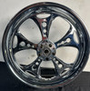 18x3.5 Holeshot Chrome Front Wheel | Fits Harley Road Glide, Street Glide, Road King & Touring.