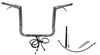 FAT BAGGERS INC. EZ Install Wired 1-1/2-Inch Flat Top Handlebar Kit - 14 Inch Chrome 
