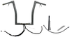 FAT BAGGERS INC. EZ Install Wired 1-1/2-Inch Flat Top Handlebar Kit - 16 Inches, Chrome