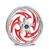 Savage Chrome- Red Kolor Pop- Harley Touring- stock rotors