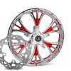 Majestic  Chrome Red Kolor Pop  with Chop Cut performance rotors