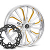 Dillinger Chrome-  Gold Kolor Pop with Black Ti Chop Cut performance brake rotors