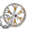 Majestic Chrome- Gold Kolor Pop with Chop Cut performance brake rotors