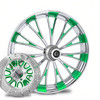 Dynasty Chrome- Green Kolor Pop  with matching brake rotor