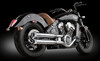 RCX Exhaust  3.0 slip-on mufflers with Rival chrome tips.