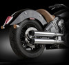 RCX Exhaust  3.0 slip-on mufflers with Blitz black tips.