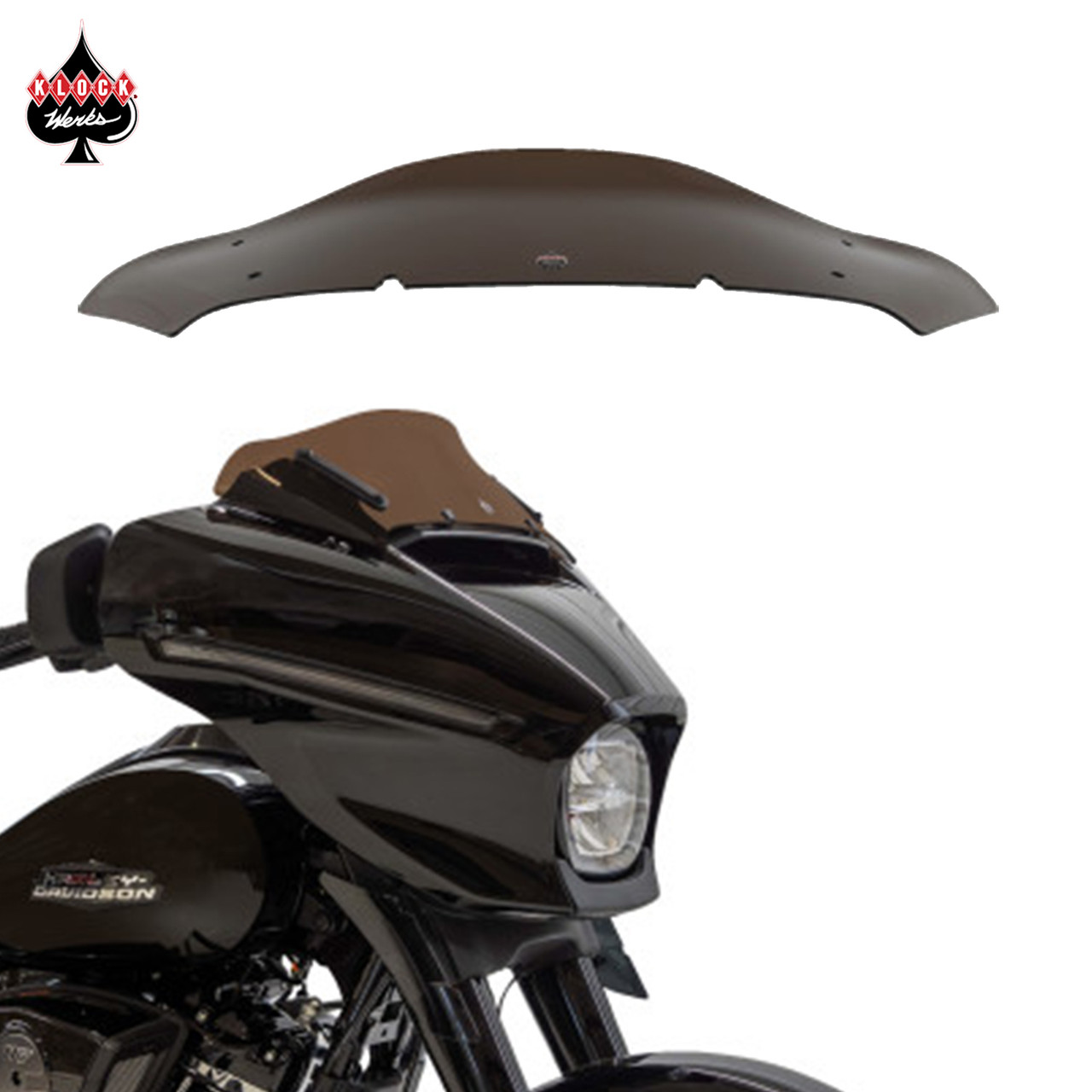 5″ Flare™ Windshield, 2014-2023 FLH KLOCK WERKS - WanaRyd