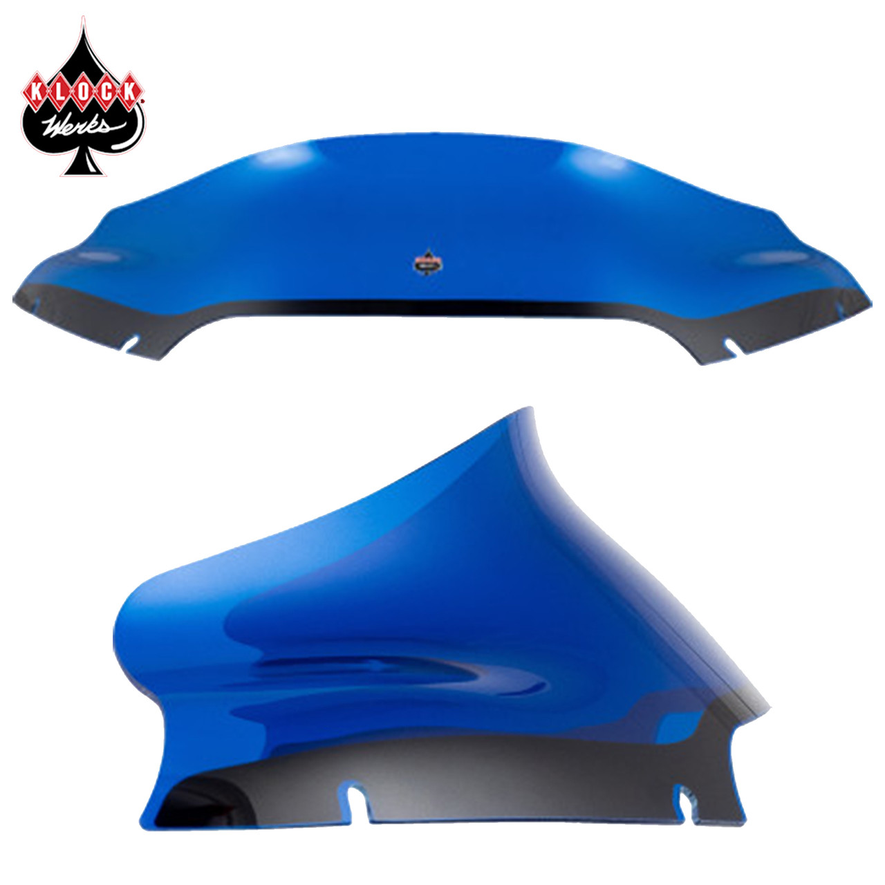 Klock Werks Color Flare Windshield – Blue for -15-23 Road Glide