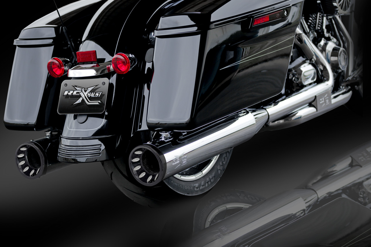 RCコンポーネンツ RCX 4.5インチ スリップオンマフラー ライバル RCX Exhaust 4.5 Inch Slip-on Mufflers