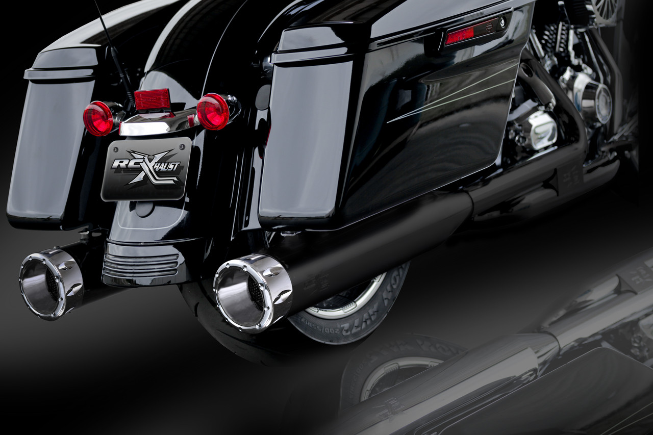RCコンポーネンツ RCX 4.5インチ スリップオンマフラー ライバル Rcx 4.5 Rival Chrome Tip Motorcycle Muffler - Browse Our Custom