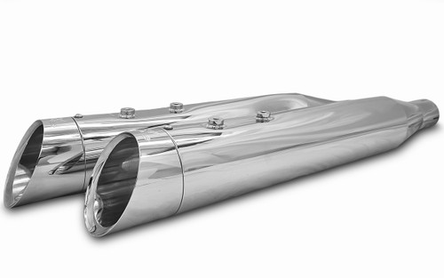 Slash Cut Chrome on chrome muffler bodies Slash Cut Chrome on chrome muffler bodies