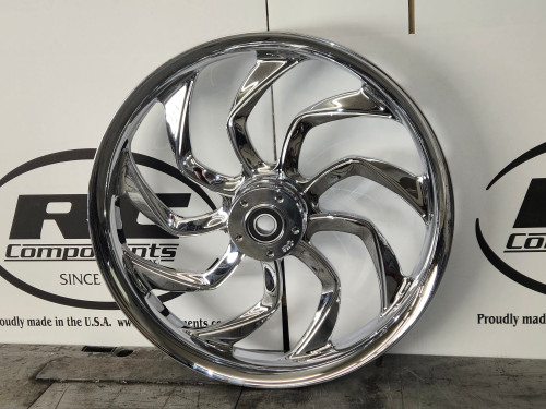Hydro chrome 19x3" billet motorcycle wheel