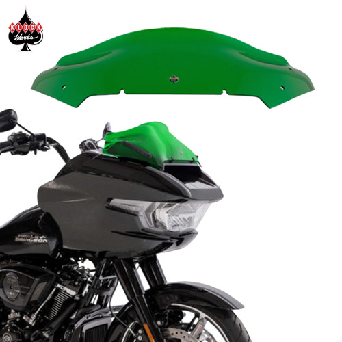 Klock Werks Color Flare Windshield – Green Ice for '24+ Road Glide