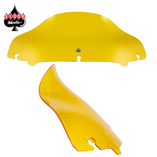 Klock Werks- Kolor Flare Windshield- Yellow  - 6.5" Klock Werks- Kolor Flare Windshield- Yellow  - 6.5"