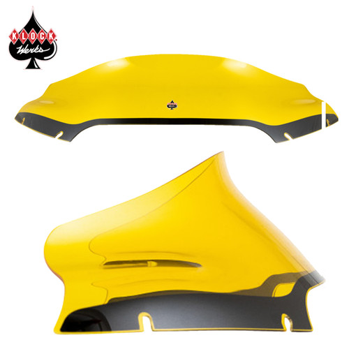 Klock Werks Color Flare Windshield – Yellow for -15-23 Road Glide