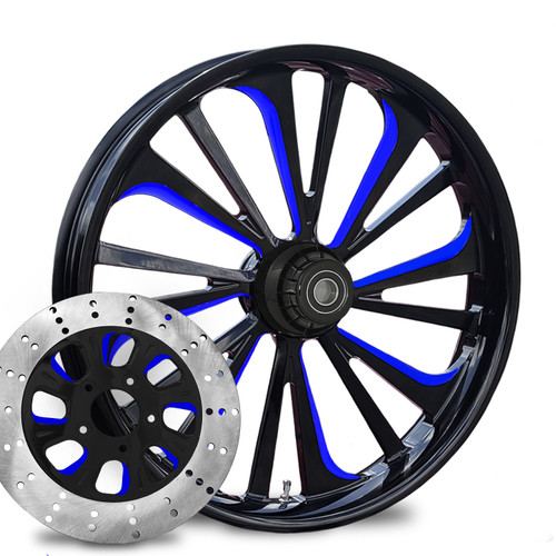 Dillinger Blue Eclipse- Kolor Pop with matching 2-piece floating rotor