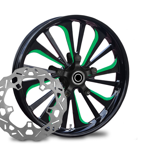 Dillinger Green Eclipse- Kolor Pop with Chop Cut performance rotor