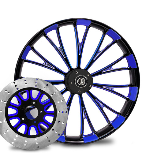 Dynasty Blue Eclipse- Kolor Pop with matching 2-piece floating rotors