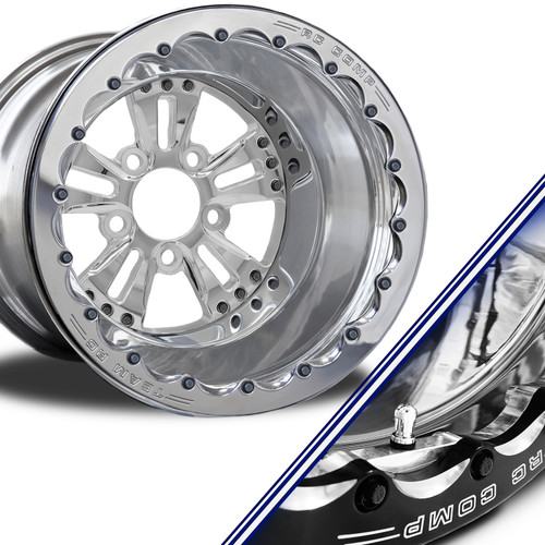 Fusion- double beadlock - Liner wheel- Polished finish with polished barrel