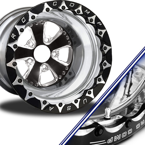 Retro- Double Beadlock - Liner Wheel with Heathen Eclipse Beadlock Ring