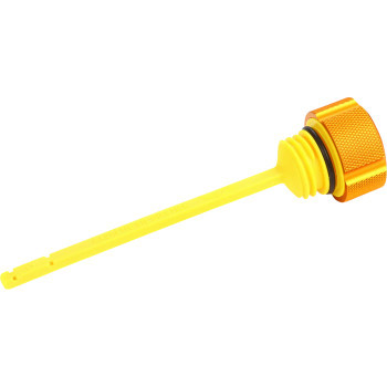 Performance Magnetic Oil Dipstick - Knurled - Gold