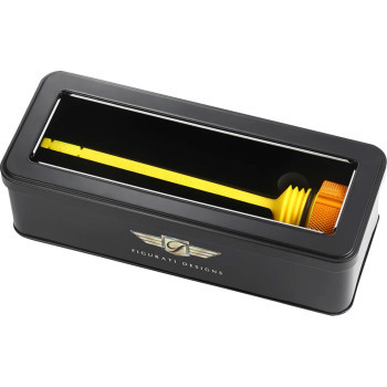 Performance Magnetic Oil Dipstick - Knurled - Gold