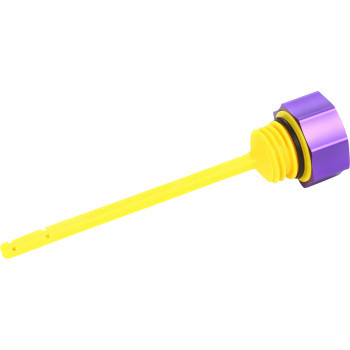 Performance Magnetic Oil Dipstick - Curved - Purple