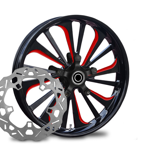 Dillinger Red Eclipse- Kolor Pop with Chop Cut performance rotors