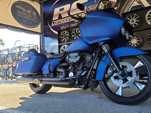 Spoke Mount Harley Brake Rotor Adapters on bike