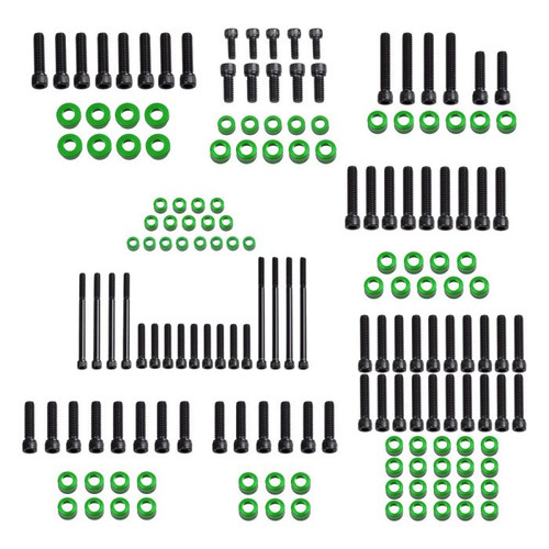 HOGWORKZ® Full Engine Bolt Kit for M8 Harley® Touring & Softail | Green