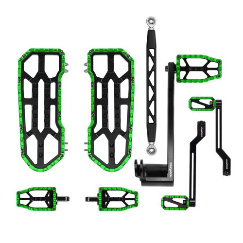 Green-HOGWORKZ® Performance MX Floorboard / Foot Control Kit