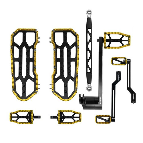 Gold-HOGWORKZ® Performance MX Floorboard / Foot Control Kit