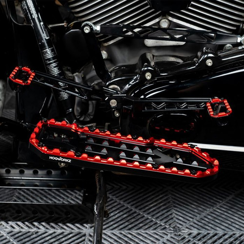 Red-HOGWORKZ® Performance MX Floorboard / Foot Control Kit