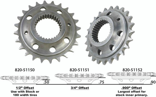 HardDrive Chain Conversion Sprocket 24T 0.9 Inch Offset for 530 Chains - Part 191328