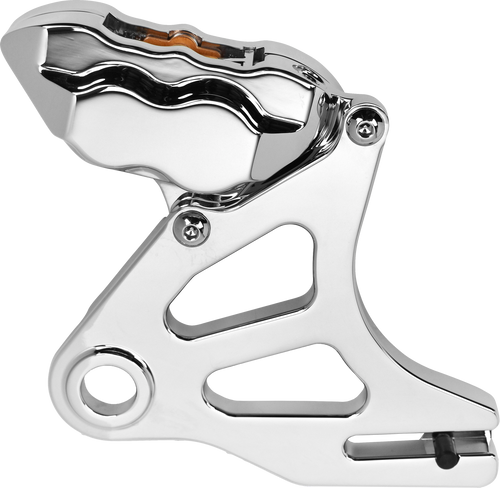 HAWG HALTERS INC RKSTCC518 4 Piston Rear Caliper Kit for Harley Davidson 1984 & Up with Chrome Finish
