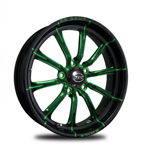 Exile- Green Eclipse - Kolor Pop - Lug Mount