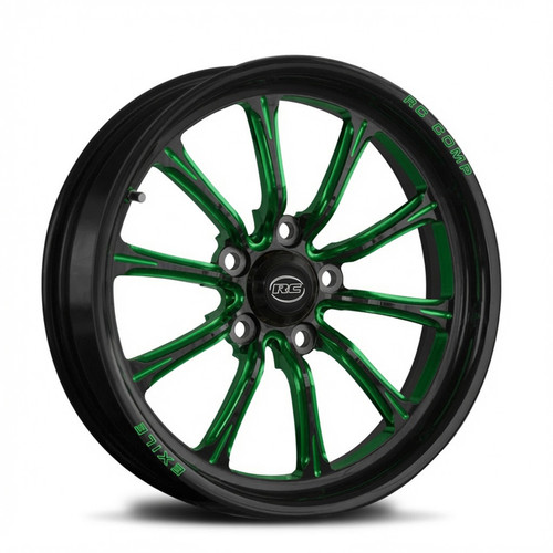 Exile S- Green Eclipse - Kolor Pop - Lug Mount