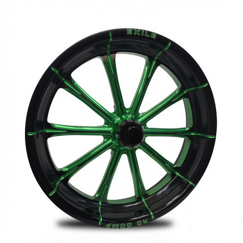 Exile- Green Eclipse - Kolor Pop - Spindle Mount