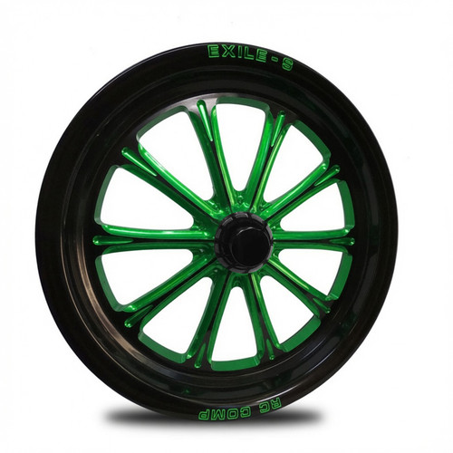 Exile S- Green Eclipse - Kolor Pop - Spindle Mount