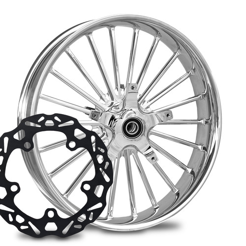 Illusion Chrome with Black Ti Chop Cut Performance Rotors