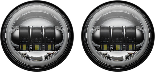 CUSTOM DYNAMICS ProBeam Passing Lamps - 4-1/2 inch  with ProGLOW™ Color Changing Halos and Bluetooth Control