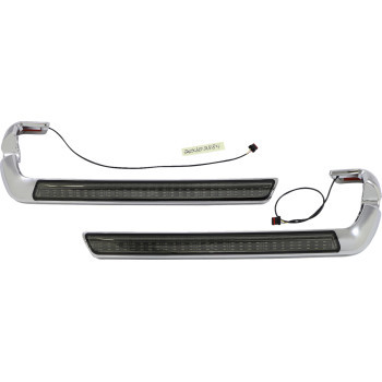 Custom Dynamics LED Saddlebag Light - Smoke with Chrome Finish